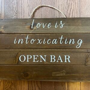 Wedding Bar Sign